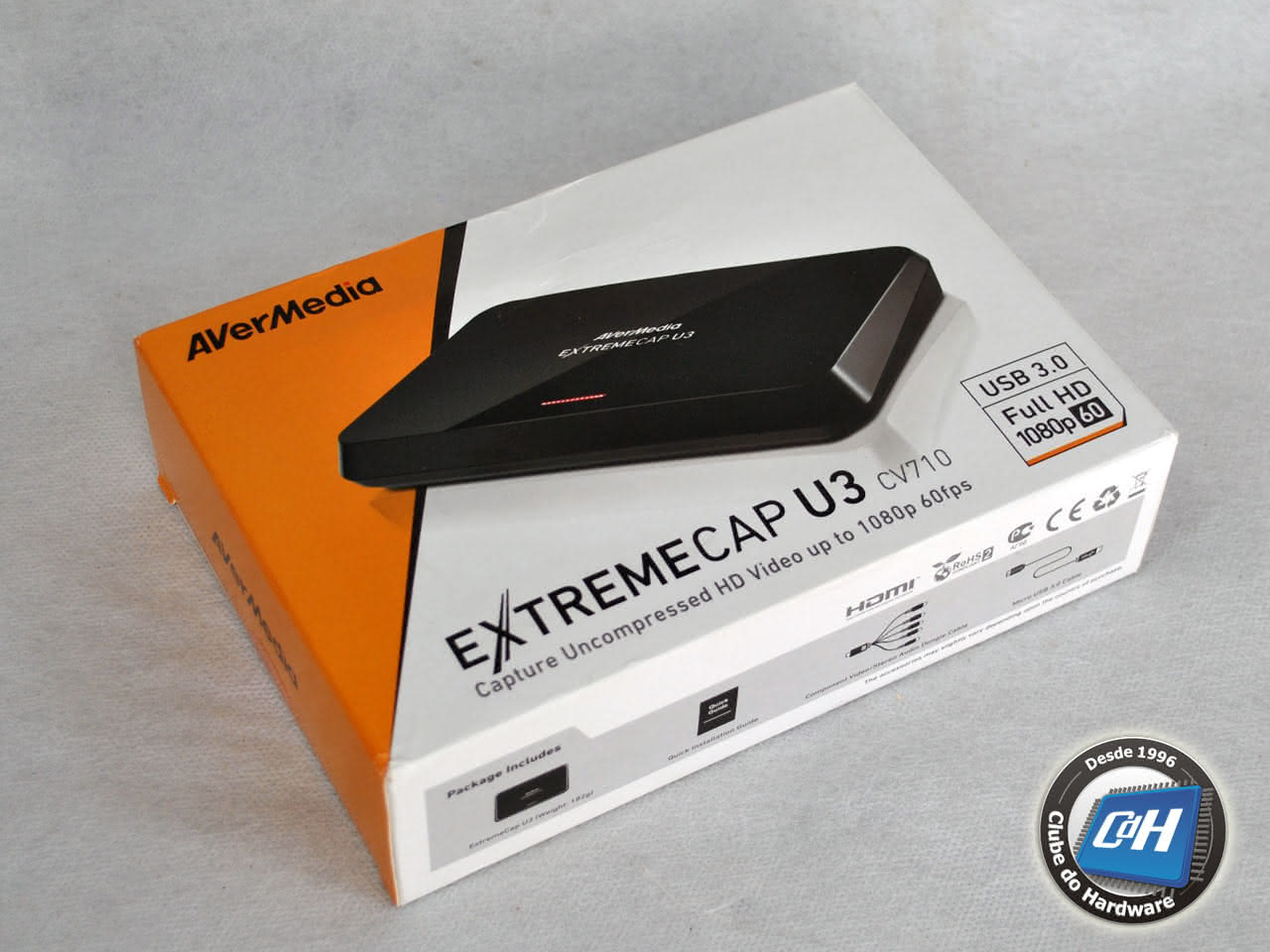 Teste do dispositivo de captura AVerMedia ExtremeCap U3