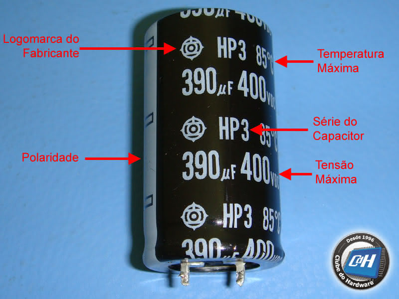 Como identificar capacitores eletrolíticos japoneses