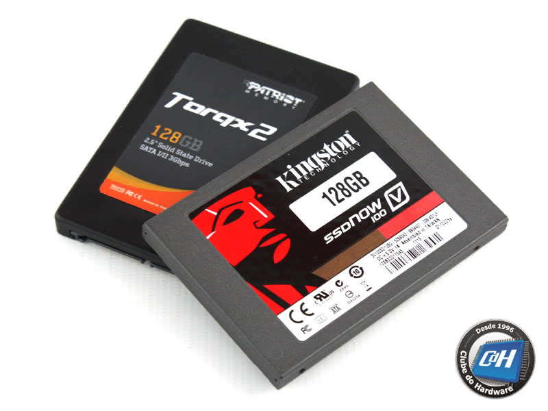 Duelo das Unidades SSD de 128 GB Kingston SSDNow V100 e Patriot Torqx 2