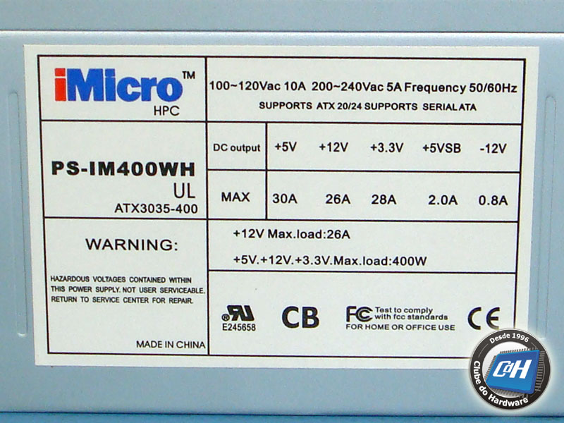 iMicro PS-IM400WH