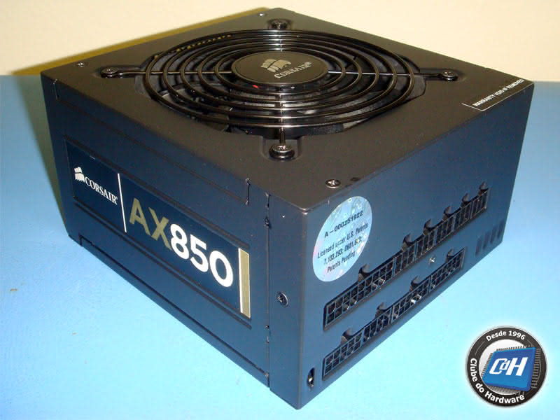 Teste da Fonte de Alimentação Corsair AX850W Teste da Fonte de Alimentação Corsair AX850W