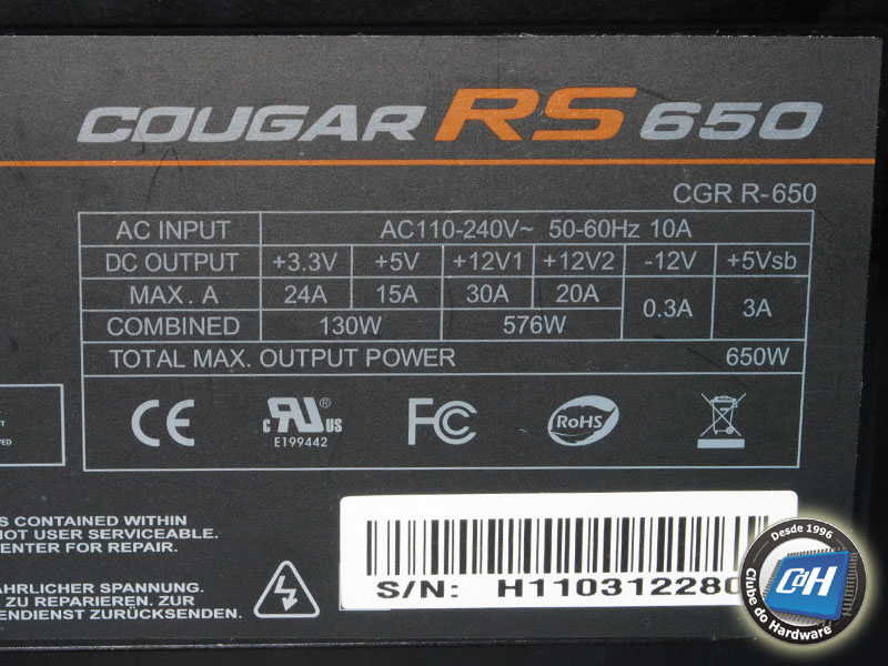 Cougar RS 650 W