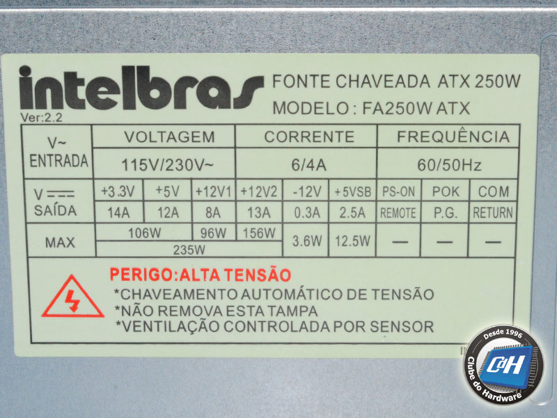 Intelbras FA250W ATX