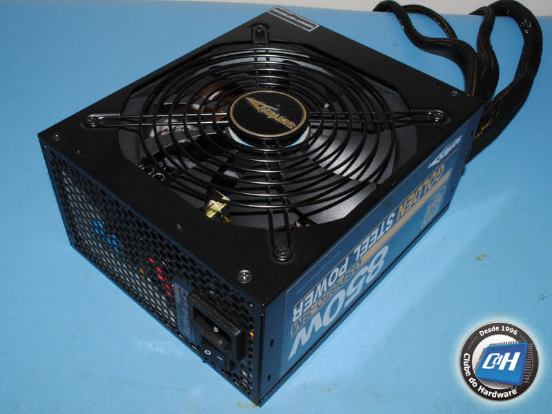 Teste da Fonte de Alimentação Sentey Golden Steel Power 850 W Teste da Fonte de Alimentação Sentey Golden Steel Power 850 W