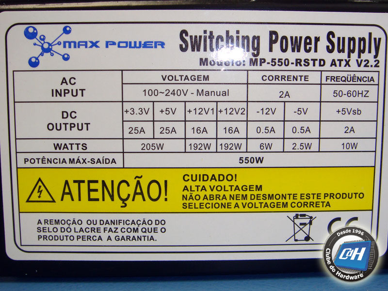 Max Power MP-550-RSTD