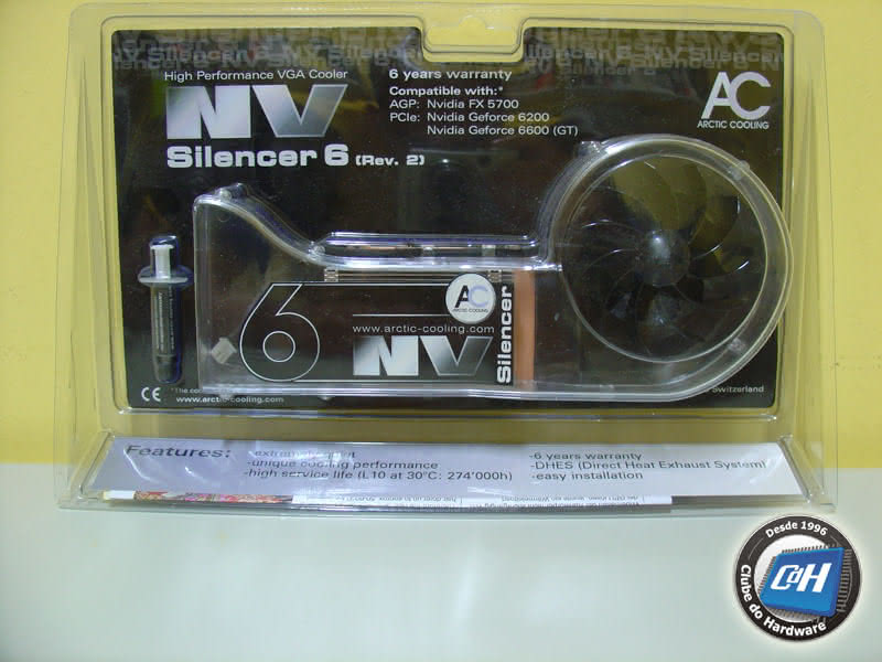 Cooler para Placas de Vídeo NV Silencer 6 (Rev. 2) da Arctic Cooling Cooler para Placas de Vídeo NV Silencer 6 (Rev. 2) da Arctic Cooling