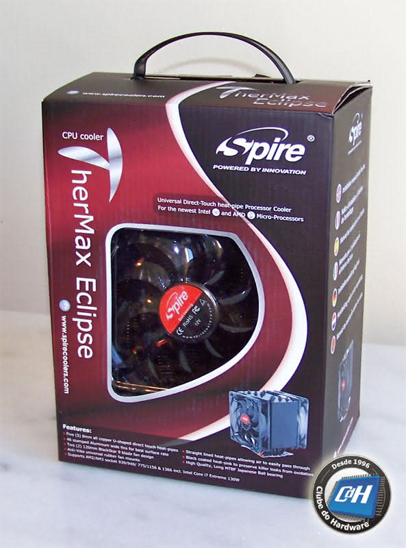 Teste do Cooler Spire TherMax Eclipse Teste do Cooler Spire TherMax Eclipse