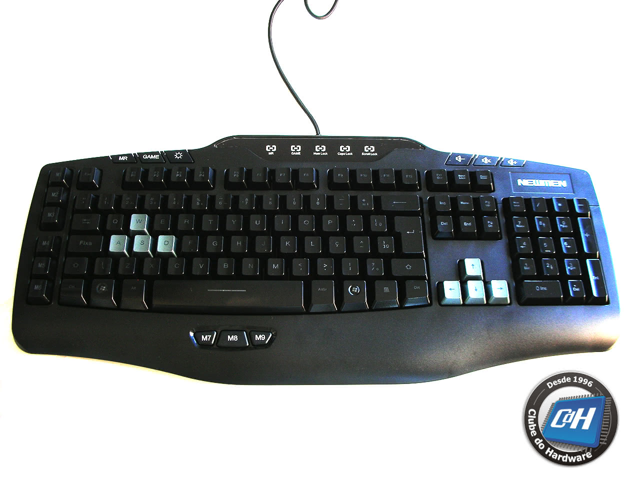 Teste do teclado GL-1000 da Newmen