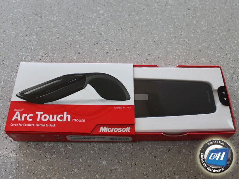 Teste do Mouse Microsoft Arc Touch