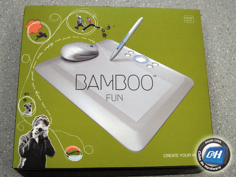 Teste do Tablet Bamboo Fun da Wacom