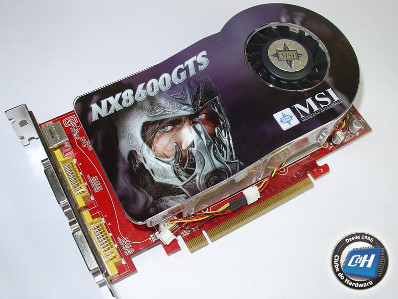 Placa de Vídeo MSI GeForce 8600 GTS com Overclock de Fábrica
