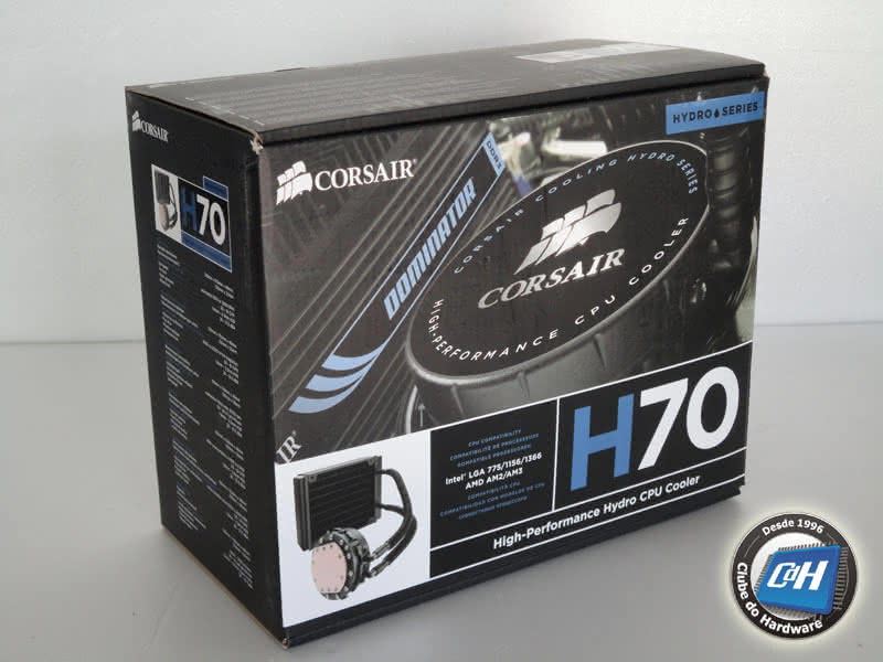 Teste do Sistema de Refrigeração Líquida Corsair H70 Teste do Sistema de Refrigeração Líquida Corsair H70