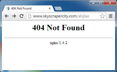 Site sem uma página de erro personalizada mostrando o nome e a versão do programa servidor we