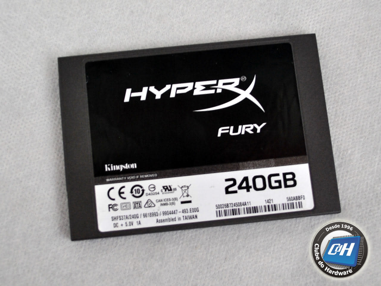 Teste da Unidade SSD Kingston HyperX FURY 240 GiB