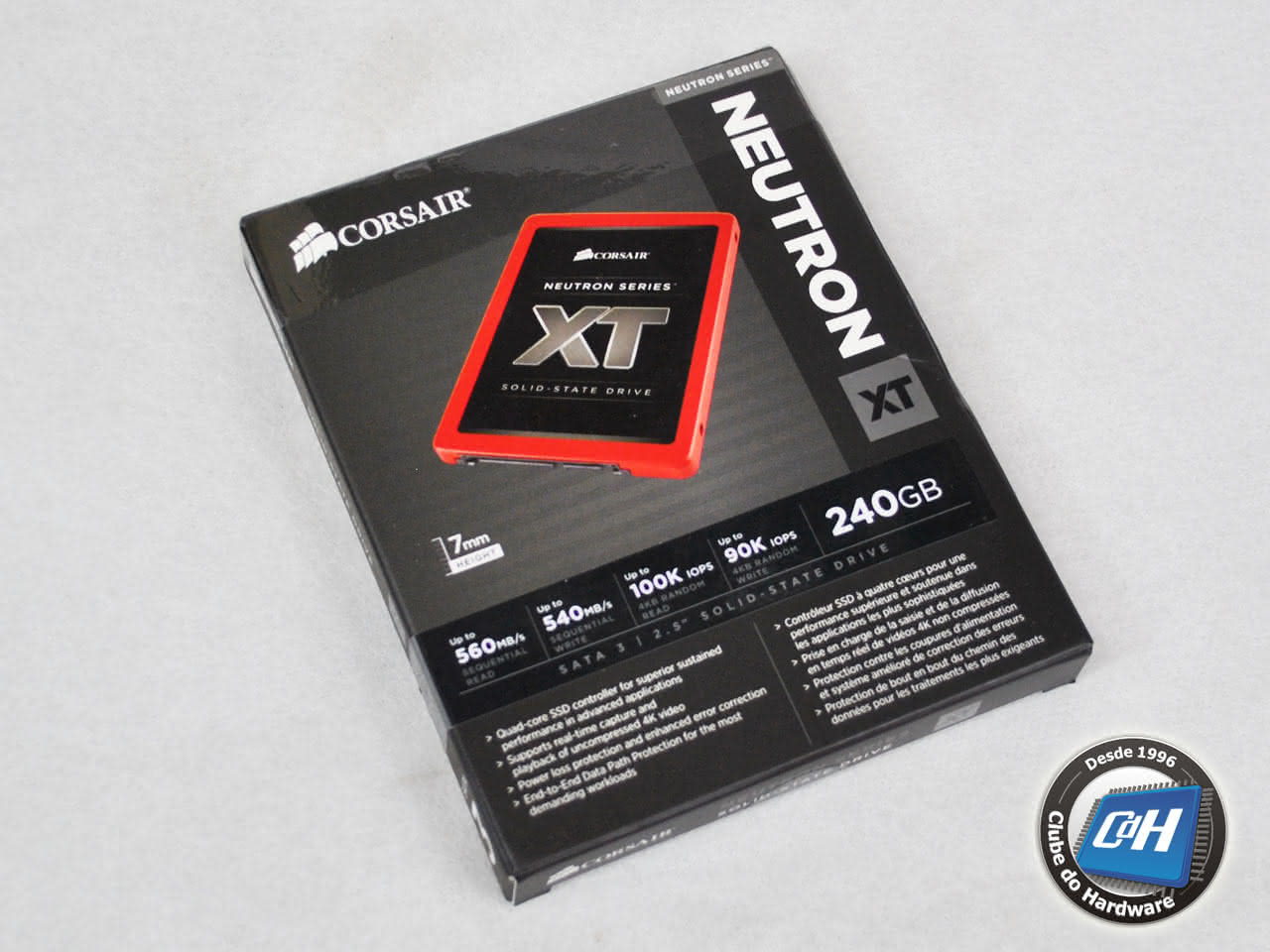 Teste da Unidade SSD Corsair Neutron XT 240 GiB