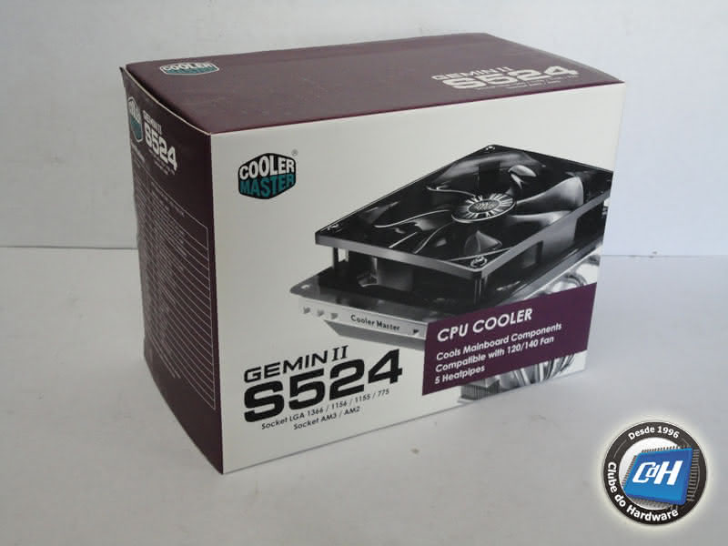 Teste do Cooler GeminII S524 da Cooler Master