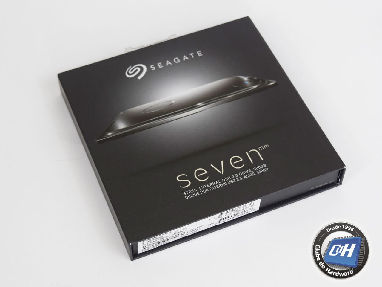 Teste do disco rígido externo portátil Seagate Seven 500 GB