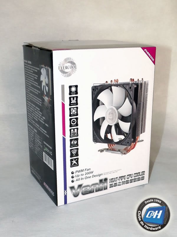 Teste do Cooler Evercool Venti Teste do Cooler Evercool Venti