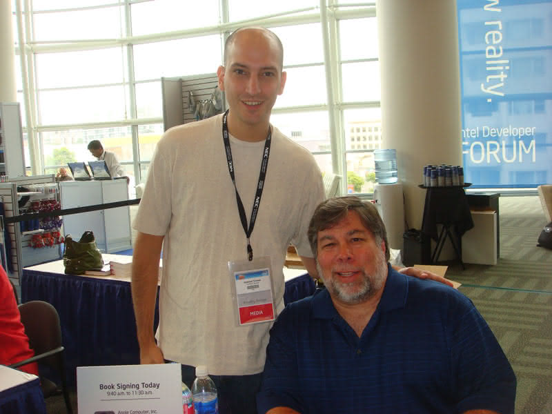 Eu e Steve Wozniak