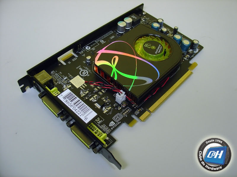 Placa de Vídeo XFX GeForce 7600 GT (PV-T43G-UDD3) com Overclock de Fábrica