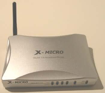 X-Micro - Soluções 802.11b (Roteador, Placa USB e Placa PCMCIA)